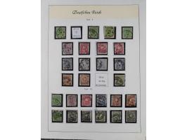 1849/1959, meist ungebrauchte und gestempelte Sammlung ab Altdeutschland mit Deutsches Reich, Deutsche Kolonien, Nebengebiete