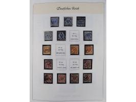 1849/1959, meist ungebrauchte und gestempelte Sammlung ab Altdeutschland mit Deutsches Reich, Deutsche Kolonien, Nebengebiete