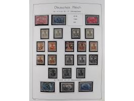 1849/1959, meist ungebrauchte und gestempelte Sammlung ab Altdeutschland mit Deutsches Reich, Deutsche Kolonien, Nebengebiete