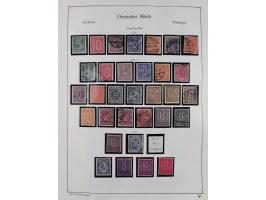 1849/1959, meist ungebrauchte und gestempelte Sammlung ab Altdeutschland mit Deutsches Reich, Deutsche Kolonien, Nebengebiete