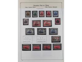 1849/1959, meist ungebrauchte und gestempelte Sammlung ab Altdeutschland mit Deutsches Reich, Deutsche Kolonien, Nebengebiete