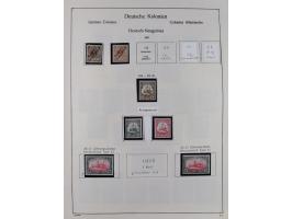 1849/1959, meist ungebrauchte und gestempelte Sammlung ab Altdeutschland mit Deutsches Reich, Deutsche Kolonien, Nebengebiete