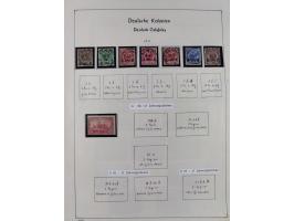 1849/1959, meist ungebrauchte und gestempelte Sammlung ab Altdeutschland mit Deutsches Reich, Deutsche Kolonien, Nebengebiete
