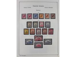 1849/1959, meist ungebrauchte und gestempelte Sammlung ab Altdeutschland mit Deutsches Reich, Deutsche Kolonien, Nebengebiete