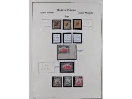 1849/1959, meist ungebrauchte und gestempelte Sammlung ab Altdeutschland mit Deutsches Reich, Deutsche Kolonien, Nebengebiete
