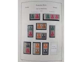 ZUSAMMENDRUCKE: 1913/68, anfangs meist ungebrauchte und gestempelte, später postfrische Sammlung Zusammendrucke ab Germania u