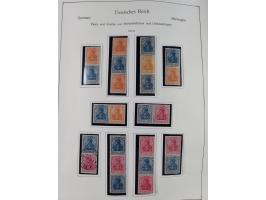 ZUSAMMENDRUCKE: 1913/68, anfangs meist ungebrauchte und gestempelte, später postfrische Sammlung Zusammendrucke ab Germania u