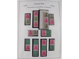ZUSAMMENDRUCKE: 1913/68, anfangs meist ungebrauchte und gestempelte, später postfrische Sammlung Zusammendrucke ab Germania u