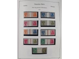 ZUSAMMENDRUCKE: 1913/68, anfangs meist ungebrauchte und gestempelte, später postfrische Sammlung Zusammendrucke ab Germania u