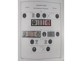 ZUSAMMENDRUCKE: 1913/68, anfangs meist ungebrauchte und gestempelte, später postfrische Sammlung Zusammendrucke ab Germania u