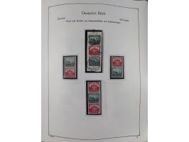 ZUSAMMENDRUCKE: 1913/68, anfangs meist ungebrauchte und gestempelte, später postfrische Sammlung Zusammendrucke ab Germania u