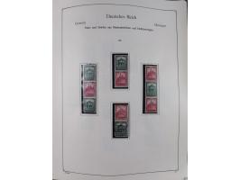 ZUSAMMENDRUCKE: 1913/68, anfangs meist ungebrauchte und gestempelte, später postfrische Sammlung Zusammendrucke ab Germania u