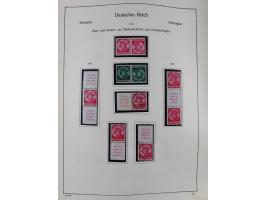 ZUSAMMENDRUCKE: 1913/68, anfangs meist ungebrauchte und gestempelte, später postfrische Sammlung Zusammendrucke ab Germania u