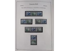 ZUSAMMENDRUCKE: 1913/68, anfangs meist ungebrauchte und gestempelte, später postfrische Sammlung Zusammendrucke ab Germania u