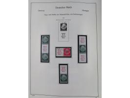 ZUSAMMENDRUCKE: 1913/68, anfangs meist ungebrauchte und gestempelte, später postfrische Sammlung Zusammendrucke ab Germania u