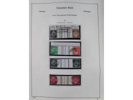 ZUSAMMENDRUCKE: 1913/68, anfangs meist ungebrauchte und gestempelte, später postfrische Sammlung Zusammendrucke ab Germania u