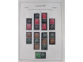ZUSAMMENDRUCKE: 1913/68, anfangs meist ungebrauchte und gestempelte, später postfrische Sammlung Zusammendrucke ab Germania u