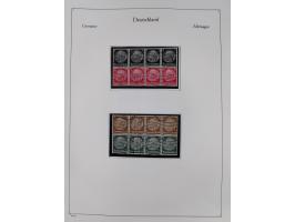 ZUSAMMENDRUCKE: 1913/68, anfangs meist ungebrauchte und gestempelte, später postfrische Sammlung Zusammendrucke ab Germania u