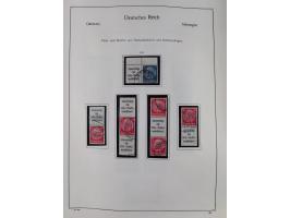 ZUSAMMENDRUCKE: 1913/68, anfangs meist ungebrauchte und gestempelte, später postfrische Sammlung Zusammendrucke ab Germania u