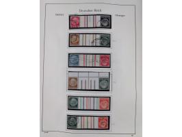 ZUSAMMENDRUCKE: 1913/68, anfangs meist ungebrauchte und gestempelte, später postfrische Sammlung Zusammendrucke ab Germania u