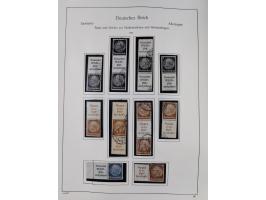 ZUSAMMENDRUCKE: 1913/68, anfangs meist ungebrauchte und gestempelte, später postfrische Sammlung Zusammendrucke ab Germania u