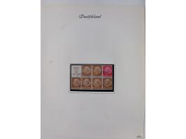 ZUSAMMENDRUCKE: 1913/68, anfangs meist ungebrauchte und gestempelte, später postfrische Sammlung Zusammendrucke ab Germania u