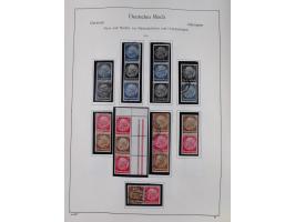 ZUSAMMENDRUCKE: 1913/68, anfangs meist ungebrauchte und gestempelte, später postfrische Sammlung Zusammendrucke ab Germania u