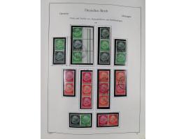 ZUSAMMENDRUCKE: 1913/68, anfangs meist ungebrauchte und gestempelte, später postfrische Sammlung Zusammendrucke ab Germania u