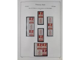 ZUSAMMENDRUCKE: 1913/68, anfangs meist ungebrauchte und gestempelte, später postfrische Sammlung Zusammendrucke ab Germania u