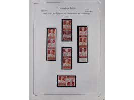 ZUSAMMENDRUCKE: 1913/68, anfangs meist ungebrauchte und gestempelte, später postfrische Sammlung Zusammendrucke ab Germania u