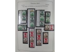ZUSAMMENDRUCKE: 1913/68, anfangs meist ungebrauchte und gestempelte, später postfrische Sammlung Zusammendrucke ab Germania u