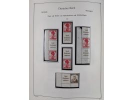 ZUSAMMENDRUCKE: 1913/68, anfangs meist ungebrauchte und gestempelte, später postfrische Sammlung Zusammendrucke ab Germania u