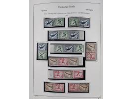 ZUSAMMENDRUCKE: 1913/68, anfangs meist ungebrauchte und gestempelte, später postfrische Sammlung Zusammendrucke ab Germania u