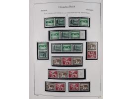 ZUSAMMENDRUCKE: 1913/68, anfangs meist ungebrauchte und gestempelte, später postfrische Sammlung Zusammendrucke ab Germania u