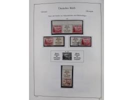 ZUSAMMENDRUCKE: 1913/68, anfangs meist ungebrauchte und gestempelte, später postfrische Sammlung Zusammendrucke ab Germania u