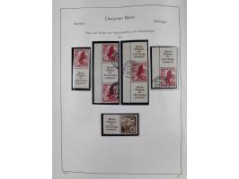 ZUSAMMENDRUCKE: 1913/68, anfangs meist ungebrauchte und gestempelte, später postfrische Sammlung Zusammendrucke ab Germania u