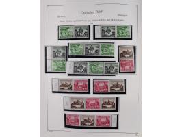 ZUSAMMENDRUCKE: 1913/68, anfangs meist ungebrauchte und gestempelte, später postfrische Sammlung Zusammendrucke ab Germania u