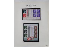 ZUSAMMENDRUCKE: 1913/68, anfangs meist ungebrauchte und gestempelte, später postfrische Sammlung Zusammendrucke ab Germania u