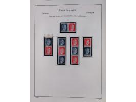 ZUSAMMENDRUCKE: 1913/68, anfangs meist ungebrauchte und gestempelte, später postfrische Sammlung Zusammendrucke ab Germania u