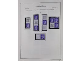 ZUSAMMENDRUCKE: 1913/68, anfangs meist ungebrauchte und gestempelte, später postfrische Sammlung Zusammendrucke ab Germania u