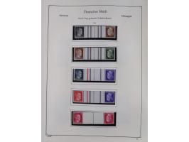 ZUSAMMENDRUCKE: 1913/68, anfangs meist ungebrauchte und gestempelte, später postfrische Sammlung Zusammendrucke ab Germania u