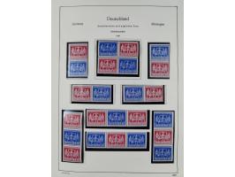ZUSAMMENDRUCKE: 1913/68, anfangs meist ungebrauchte und gestempelte, später postfrische Sammlung Zusammendrucke ab Germania u