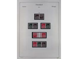 ZUSAMMENDRUCKE: 1913/68, anfangs meist ungebrauchte und gestempelte, später postfrische Sammlung Zusammendrucke ab Germania u