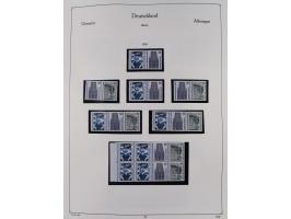 ZUSAMMENDRUCKE: 1913/68, anfangs meist ungebrauchte und gestempelte, später postfrische Sammlung Zusammendrucke ab Germania u