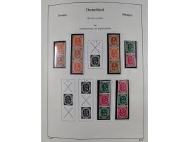 ZUSAMMENDRUCKE: 1913/68, anfangs meist ungebrauchte und gestempelte, später postfrische Sammlung Zusammendrucke ab Germania u