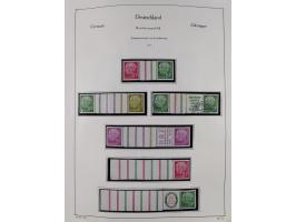 ZUSAMMENDRUCKE: 1913/68, anfangs meist ungebrauchte und gestempelte, später postfrische Sammlung Zusammendrucke ab Germania u