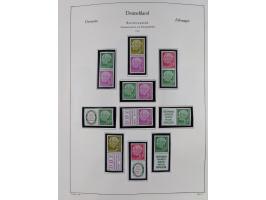 ZUSAMMENDRUCKE: 1913/68, anfangs meist ungebrauchte und gestempelte, später postfrische Sammlung Zusammendrucke ab Germania u