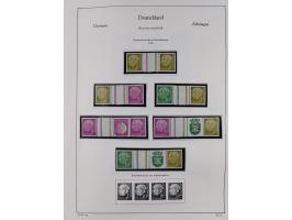 ZUSAMMENDRUCKE: 1913/68, anfangs meist ungebrauchte und gestempelte, später postfrische Sammlung Zusammendrucke ab Germania u