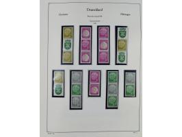 ZUSAMMENDRUCKE: 1913/68, anfangs meist ungebrauchte und gestempelte, später postfrische Sammlung Zusammendrucke ab Germania u