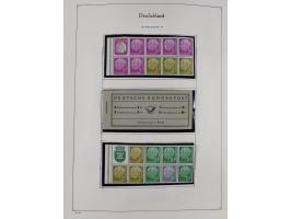 ZUSAMMENDRUCKE: 1913/68, anfangs meist ungebrauchte und gestempelte, später postfrische Sammlung Zusammendrucke ab Germania u